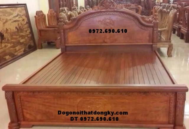Giường ngủ đẹp, giá tốt gỗ đinh hương GN65