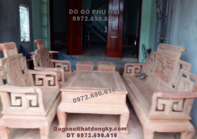 Bộ bàn ghế gỗ đinh hương mẫu Sơn thủy B180