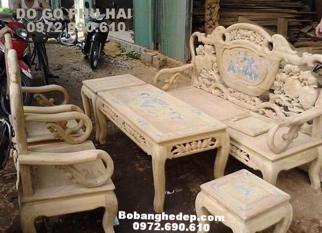 Bộ Bàn Ghế Khảm ốc Kiểu Cổ Giá Rẻ B205