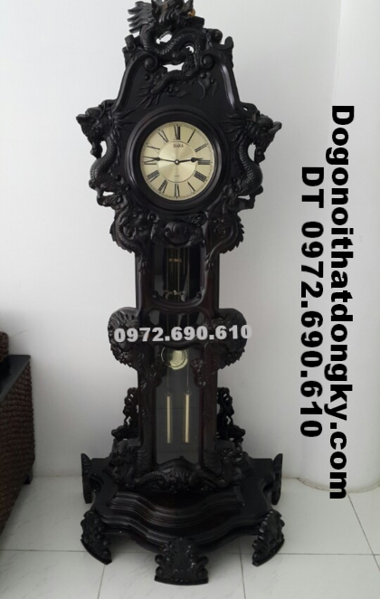 Đồng hồ gỗ trắc, Đồng hồ đẹp cho phòng khách DH103