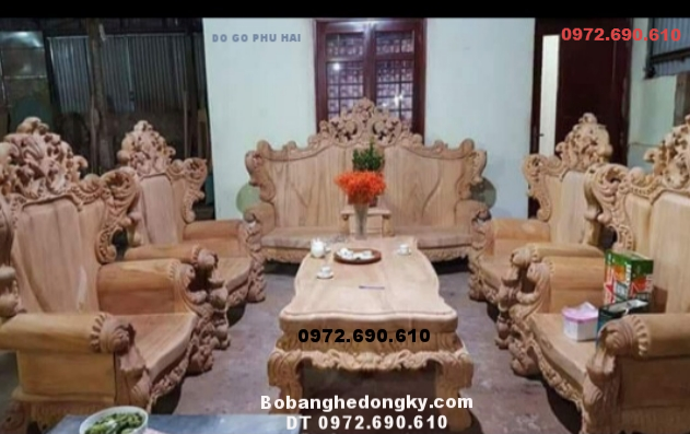 Bộ Bàn Ghế Hoàng Gia Cho Phòng Khách Đẹp B272