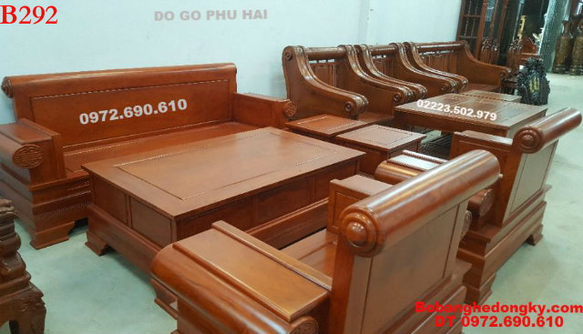 8 Mẫu Bộ Bàn Ghế Đẹp gỗ hương kiểu hiện đại B292