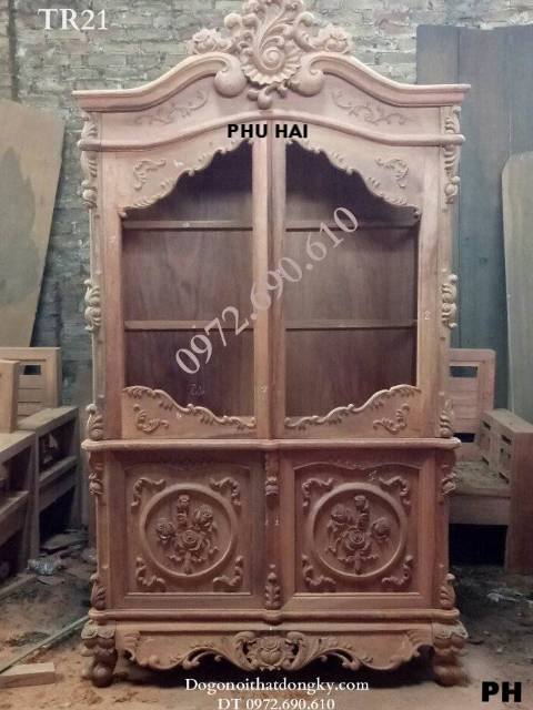 MẪU KỆ TRƯNG BÀY RƯỢU Tân Cổ Điển Đẹp Dogodongky.net.vn TR...