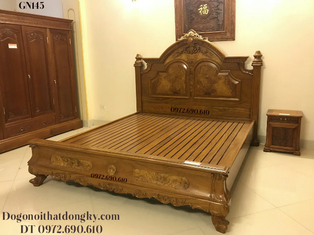 Giường Ngủ Mẫu Đẹp Kiểu Hiện Đại Bán Tại TP HCM GN145