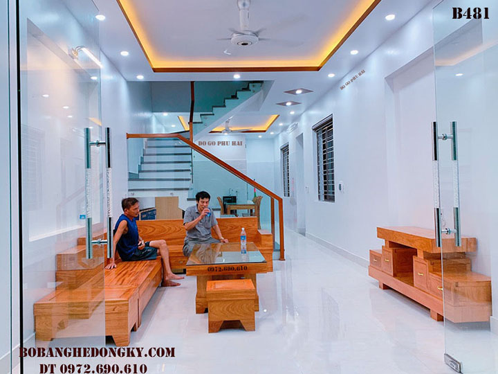【MẪU】Bàn Ghế Sofa Phòng Khách Đẹp Thương Hiệu Phú Hải B481