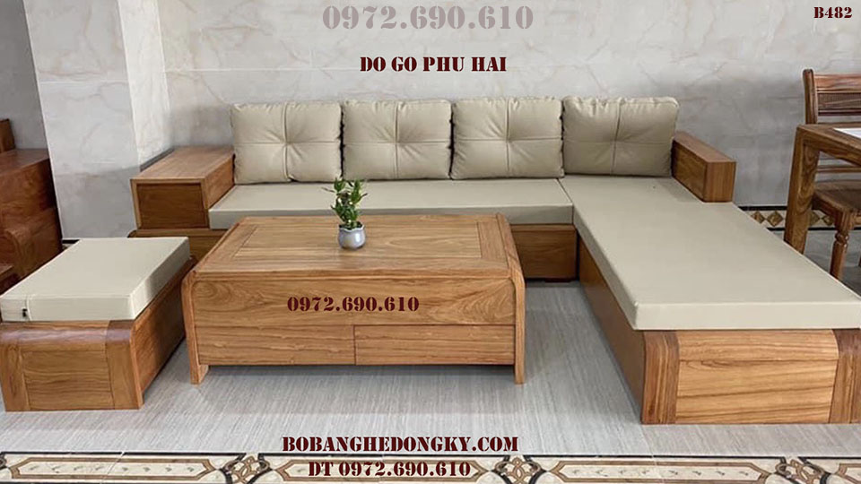 [MUA NGAY] Bộ Ghế Sofa Góc Cao Cấp Phú Hải Sản Xuất B482