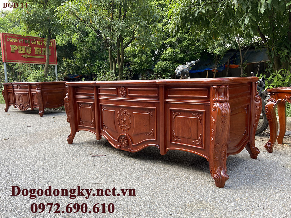 Mẫu Bàn Giám Đốc Đẹp Thương Hiệu Phú Hải BGD14