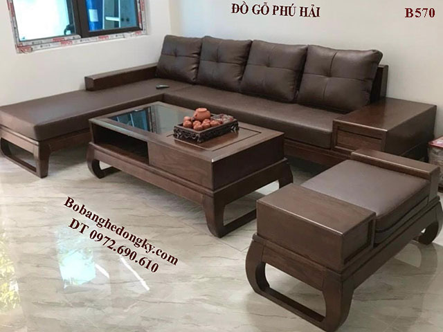 Bộ Bàn Ghế Sofa Gỗ Tự Nhiên Mẫu Đẹp, Hiện Đại Có Nệm B...