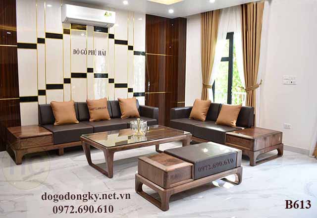 【GIÁ BÁN】Bàn Ghế Sofa Phòng Khách Gỗ Sồi Nga Đẹp Và Sang ...