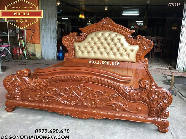 Giường Ngủ Cao Cấp Tân Cổ Điển | Nội Thất Phú Hải GN215