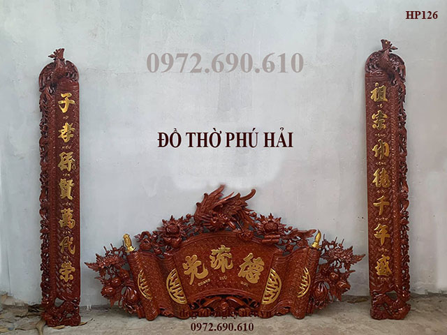 Cuốn Thư Câu Đối Song Ngữ | Đồ Thờ Phú Hải HP126